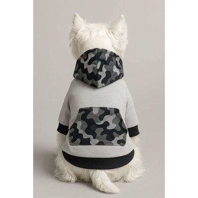 Hanorac pentru câini, Paws & Whiskers, Graysoldiersweat, Gri Hanorac pentru câini, Paws & Whiskers, Graysoldiersweat, Gri