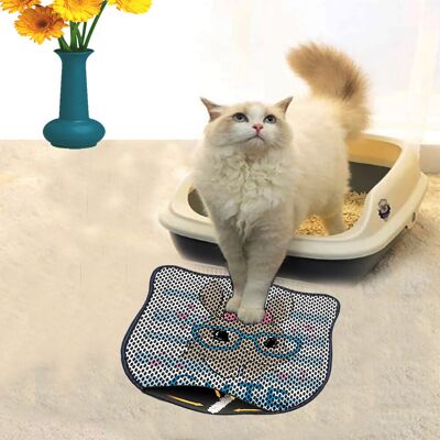 Covoras litiera pentru colectarea granulelor de nisip, Paws & Whiskers, Kdkafa0207, 50% PVC/50% poliester, Multicolor Covoras litiera pentru colectarea granulelor de nisip, Paws & Whiskers, Kdkafa0207, 50% PVC/50% poliester, Multicolor