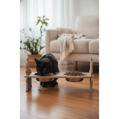 Bol pentru hrana animale de companie, Paws & Whiskers, Apvm8, MDF , Multicolor Bol pentru hrana animale de companie, Paws & Whiskers, Apvm8, MDF , Multicolor