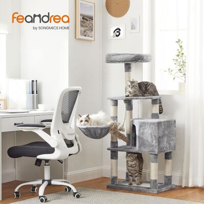 Ansamblu de joaca pisici / arbore pentru pisici, Feandrea, 55x40x138 cm, PAL/plus/sisal, gri deschis Ansamblu de joaca pisici / arbore pentru pisici, Feandrea, 55x40x138 cm, PAL/plus/sisal, gri deschis