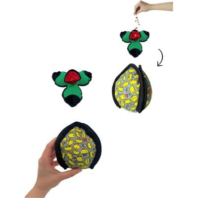 Jucărie pentru câini, Paws & Whiskers, Havhav 1002, Poliester, Verde / Galben / Negru Jucărie pentru câini, Paws & Whiskers, Havhav 1002, Poliester, Verde / Galben / Negru