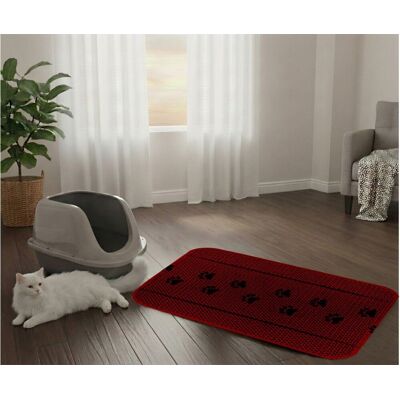 Covoras litiera pentru colectarea granulelor de nisip, Paws & Whiskers, Cat Lıtter Mat 14, Multicolor Covoras litiera pentru colectarea granulelor de nisip, Paws & Whiskers, Cat Lıtter Mat 14, Multicolor