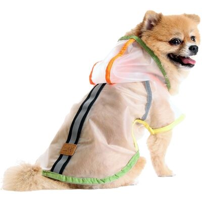 Hanorac pentru câini, Paws & Whiskers, Şeffaf Raincoat, Transparent Hanorac pentru câini, Paws & Whiskers, Şeffaf Raincoat, Transparent