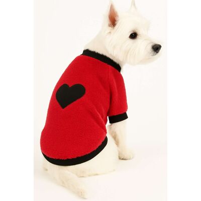 Hanorac pentru câini, Paws & Whiskers, Blackheartsweat, Rosu Hanorac pentru câini, Paws & Whiskers, Blackheartsweat, Rosu