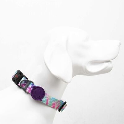 Zgarda pentru câini, Paws & Whiskers, Bubles, Poliester, Multicolor Zgarda pentru câini, Paws & Whiskers, Bubles, Poliester, Multicolor