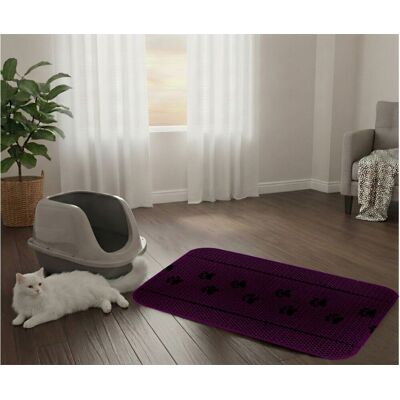 Covoras litiera pentru colectarea granulelor de nisip, Paws & Whiskers, Cat Lıtter Mat 70, Multicolor Covoras litiera pentru colectarea granulelor de nisip, Paws & Whiskers, Cat Lıtter Mat 70, Multicolor