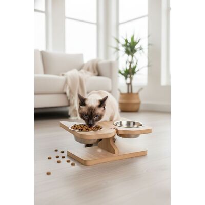 Bol pentru hrana animale de companie, Paws & Whiskers, Apvm3, MDF , Multicolor Bol pentru hrana animale de companie, Paws & Whiskers, Apvm3, MDF , Multicolor