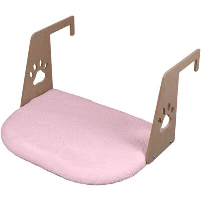 Pat pentru pisici, Paws & Whiskers, Riana, Tesatura Welsoft, Roz Pat pentru pisici, Paws & Whiskers, Riana, Tesatura Welsoft, Roz