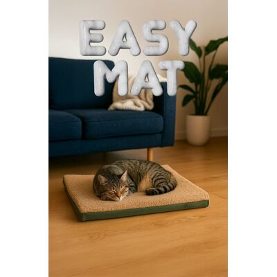 Pat pentru animale de companie, Paws & Whiskers, Easy Mat 60 x 80, Material exterior: 100% poliester, Verde Pat pentru animale de companie, Paws & Whiskers, Easy Mat 60 x 80, Material exterior: 100% poliester, Verde