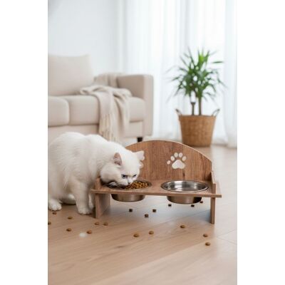 Bol pentru hrana animale de companie, Paws & Whiskers, Apvm12, MDF , Multicolor Bol pentru hrana animale de companie, Paws & Whiskers, Apvm12, MDF , Multicolor