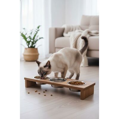 Bol pentru hrana animale de companie, Paws & Whiskers, Apvm17, MDF , Multicolor Bol pentru hrana animale de companie, Paws & Whiskers, Apvm17, MDF , Multicolor