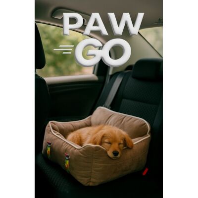 Pat pentru animale de companie, Paws & Whiskers, Paw Go, Material exterior: 100% poliester, Bej Pat pentru animale de companie, Paws & Whiskers, Paw Go, Material exterior: 100% poliester, Bej