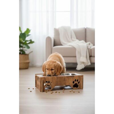 Bol pentru hrana animale de companie, Paws & Whiskers, Apvm6, MDF , Multicolor Bol pentru hrana animale de companie, Paws & Whiskers, Apvm6, MDF , Multicolor