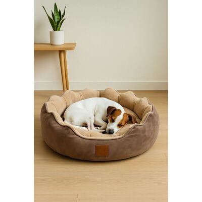 Pat pentru animale de companie, Paws & Whiskers, Elsa Dog M, Material exterior: 100% poliester, Maro Pat pentru animale de companie, Paws & Whiskers, Elsa Dog M, Material exterior: 100% poliester, Maro