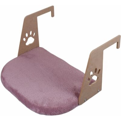 Pat pentru pisici, Paws & Whiskers, Riana, Tesatura Welsoft, Roz prafuit Pat pentru pisici, Paws & Whiskers, Riana, Tesatura Welsoft, Roz prafuit