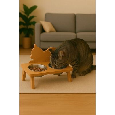 Bol pentru hrana animale de companie, Paws & Whiskers, Apvm13, MDF , Multicolor Bol pentru hrana animale de companie, Paws & Whiskers, Apvm13, MDF , Multicolor