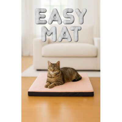 Pat pentru animale de companie, Paws & Whiskers, Easy Mat 60 x 80, Material exterior: 100% poliester, Roz Pat pentru animale de companie, Paws & Whiskers, Easy Mat 60 x 80, Material exterior: 100% poliester, Roz
