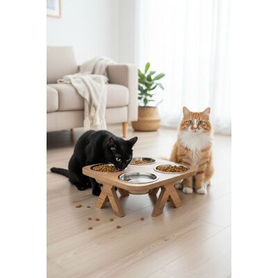 Bol pentru hrana animale de companie, Paws & Whiskers, Apvm15, MDF , Multicolor Bol pentru hrana animale de companie, Paws & Whiskers, Apvm15, MDF , Multicolor