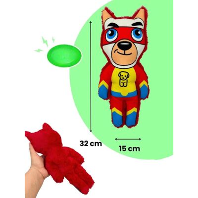Jucărie pentru câini, Paws & Whiskers, Havhav 1034, MATERIAL TEXTIL PLUȘAT/MATERIAL TEXTIL POLIESTER, Galben / Roșu / Albastru Jucărie pentru câini, Paws & Whiskers, Havhav 1034, MATERIAL TEXTIL PLUȘAT/MATERIAL TEXTIL POLIESTER, Galben / Roșu / Albastru