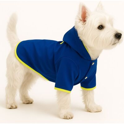 Hanorac pentru câini, Paws & Whiskers, Softshellroyalblueraincoat, Albastru Hanorac pentru câini, Paws & Whiskers, Softshellroyalblueraincoat, Albastru