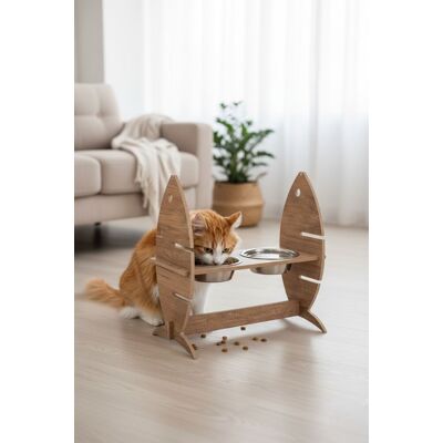 Bol pentru hrana animale de companie, Paws & Whiskers, Apvm14, MDF , Multicolor Bol pentru hrana animale de companie, Paws & Whiskers, Apvm14, MDF , Multicolor