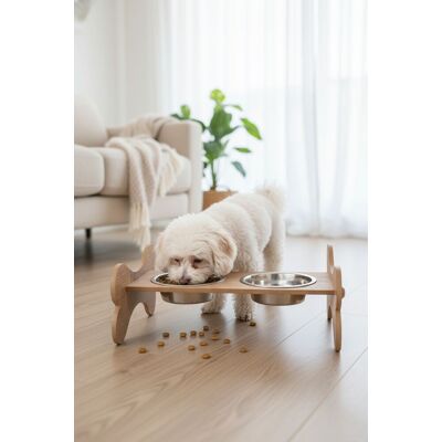 Bol pentru hrana animale de companie, Paws & Whiskers, Apvm7, MDF , Multicolor Bol pentru hrana animale de companie, Paws & Whiskers, Apvm7, MDF , Multicolor