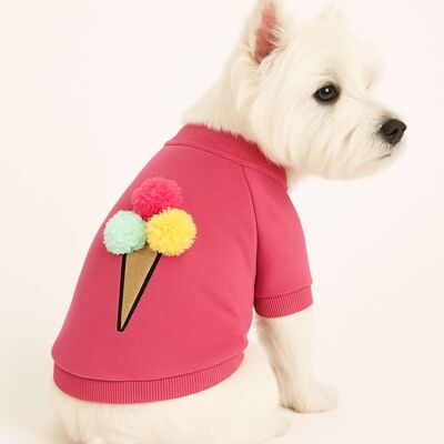 Hanorac pentru câini, Paws & Whiskers, Pinkicecreamsweat, Roz Hanorac pentru câini, Paws & Whiskers, Pinkicecreamsweat, Roz