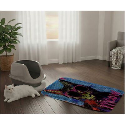 Covoras litiera pentru colectarea granulelor de nisip, Paws & Whiskers, Cat Lıtter Mat 30, Multicolor Covoras litiera pentru colectarea granulelor de nisip, Paws & Whiskers, Cat Lıtter Mat 30, Multicolor