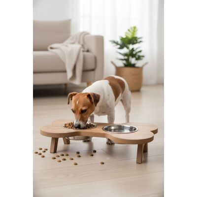 Bol pentru hrana animale de companie, Paws & Whiskers, Apvm10, MDF , Multicolor Bol pentru hrana animale de companie, Paws & Whiskers, Apvm10, MDF , Multicolor