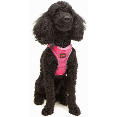 Ham pentru câini, Paws & Whiskers, Air-Mesh, Roz neo Ham pentru câini, Paws & Whiskers, Air-Mesh, Roz neo