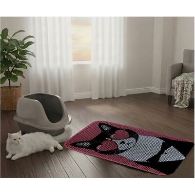 Covoras litiera pentru colectarea granulelor de nisip, Paws & Whiskers, Cat Lıtter Mat 73, Multicolor Covoras litiera pentru colectarea granulelor de nisip, Paws & Whiskers, Cat Lıtter Mat 73, Multicolor