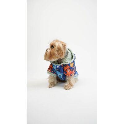 Hanorac pentru câini, Paws & Whiskers, Ocean Raincoat, Multicolor Hanorac pentru câini, Paws & Whiskers, Ocean Raincoat, Multicolor