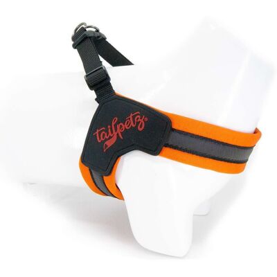 Ham pentru câini, Paws & Whiskers, V-Harness, Poliester, Portocaliu neon Ham pentru câini, Paws & Whiskers, V-Harness, Poliester, Portocaliu neon