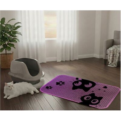 Covoras litiera pentru colectarea granulelor de nisip, Paws & Whiskers, Cat Lıtter Mat 7, Multicolor Covoras litiera pentru colectarea granulelor de nisip, Paws & Whiskers, Cat Lıtter Mat 7, Multicolor