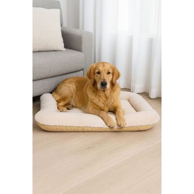Pat pentru animale de companie, Paws & Whiskers, Sally Dog 75 x 95, Material exterior: 100% poliester, Bej Pat pentru animale de companie, Paws & Whiskers, Sally Dog 75 x 95, Material exterior: 100% poliester, Bej