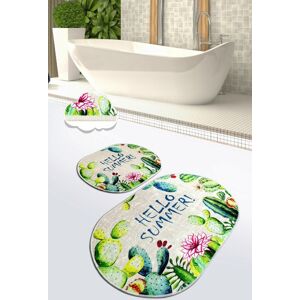 Chilai Home Set covorase de baie, L'essentiel Maison, Hello Summer, Poliester, Multicolor Chilai Home Set covorase de baie, L'essentiel Maison, Hello Summer, Poliester, Multicolor