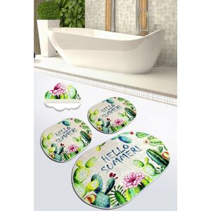 Chilai Home Set covorase de baie, L'essentiel Maison, Hello Summer, Poliester, Multicolor Chilai Home Set covorase de baie, L'essentiel Maison, Hello Summer, Poliester, Multicolor