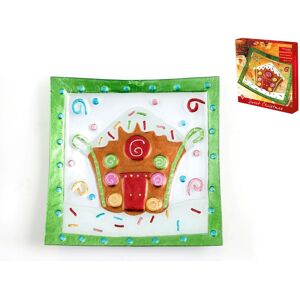 Platou din sticla Sweet X-Mas, HO-ME, 31x31 cm Platou din sticla Sweet X-Mas, HO-ME, 31x31 cm