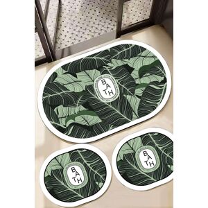 Set covorase de baie, L'essentiel Maison, Aleas, Verde Set covorase de baie, L'essentiel Maison, Aleas, Verde