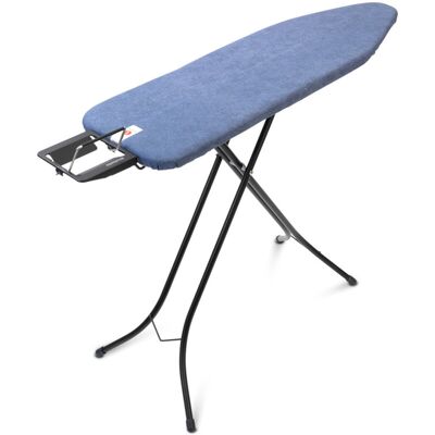 Masa de calcat, Brabantia B, Denim Blue, 124x38 cm, 7 pozitii de reglare, otel/bumbac Masa de calcat, Brabantia B, Denim Blue, 124x38 cm, 7 pozitii de reglare, otel/bumbac