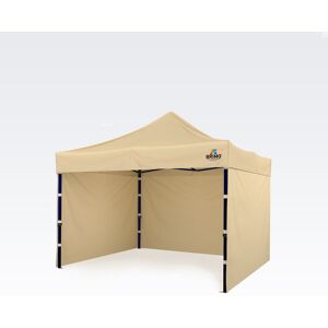BRIMO Pavilion 3x3 m, cadru din oțel cu 3 pereți: cort de lucru pentru meșteșugari - cu 3 pereți - Bej 70% polyester, 30% PVC BRIMO Pavilion 3x3 m, cadru din oțel cu 3 pereți: cort de lucru pentru meșteșugari - cu 3 pereți - Bej 70% polyester, 30% PVC