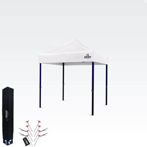 BRIMO Cort de expunere pliabil 2x2m: Oțel 45mm, 100% Impermeabil - fara 3 pereti - Alb 70% polyester, 30% PVC BRIMO Cort de expunere pliabil 2x2m: Oțel 45mm, 100% Impermeabil - fara 3 pereti - Alb 70% polyester, 30% PVC