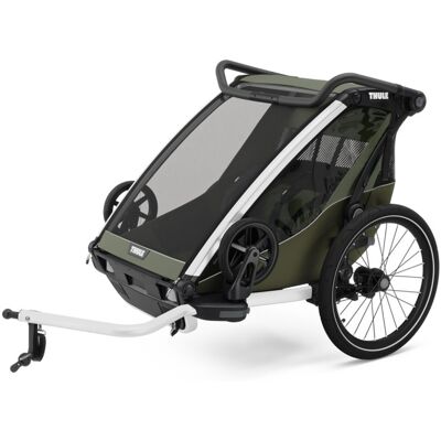 Carucior multisport Thule Chariot Lite double, Vintage Green Carucior multisport Thule Chariot Lite double, Vintage Green