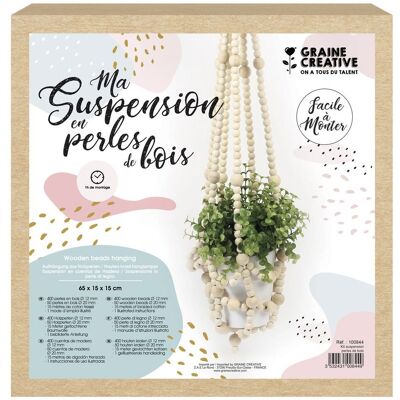 Creative Set creație pentru ghiveci de flori cu mărgele din lemn - 1 bucată Creative Set creație pentru ghiveci de flori cu mărgele din lemn - 1 bucată
