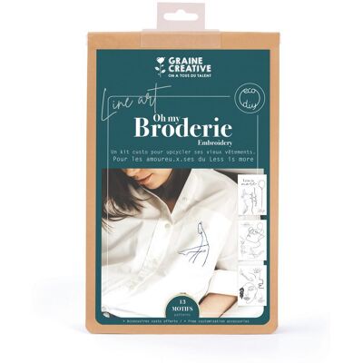 Creative Set de broderie pentru recondiționarea hainelor, model Line art - 3 seturi Creative Set de broderie pentru recondiționarea hainelor, model Line art - 3 seturi