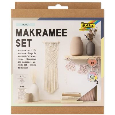 Creative Set pentru începători Macramé Boho - 3 bucăți Creative Set pentru începători Macramé Boho - 3 bucăți