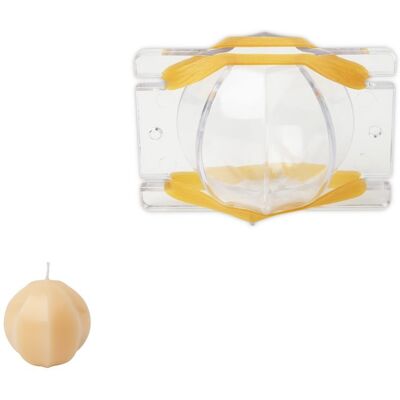 Creative Matriță din policarbonat pentru lumânare în formă de sferă octogonală 75x68mm - 1 bucată Creative Matriță din policarbonat pentru lumânare în formă de sferă octogonală 75x68mm - 1 bucată