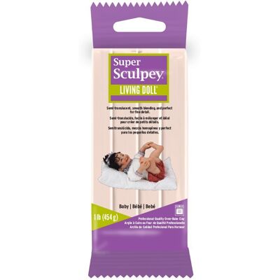 Sculpey Super Living Doll Baby bej - 3 bucăți Sculpey Super Living Doll Baby bej - 3 bucăți