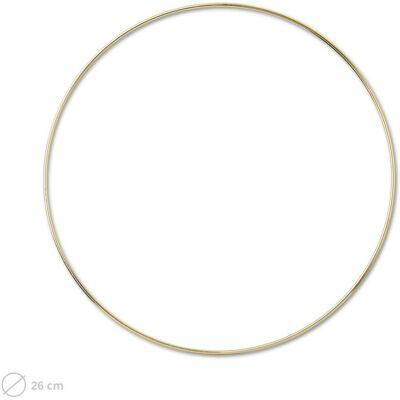 Cerc metalic pentru macramé 26cm - 3 bucăți Cerc metalic pentru macramé 26cm - 3 bucăți