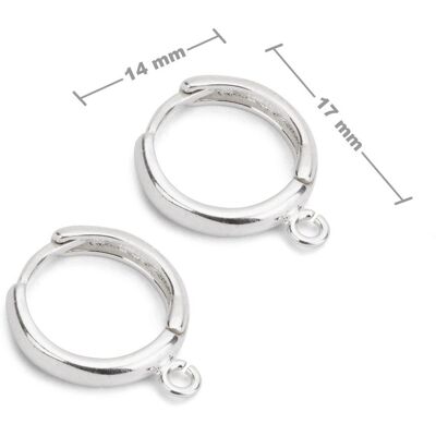 Tortițe mecanice pentru cercei din argint 17x14mm nr.55 - 1 pereche Tortițe mecanice pentru cercei din argint 17x14mm nr.55 - 1 pereche